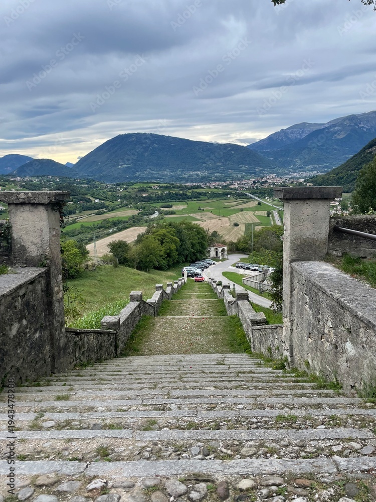 Fototapeta premium stairs in the mountains
