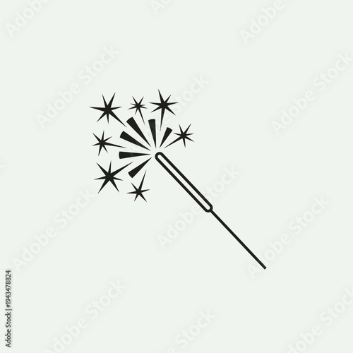 Sparkling firework exploding in night.