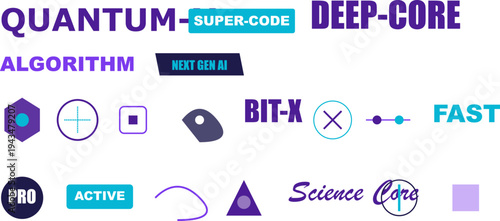 Modern AI Technology Concepts: Quantum Computing, Algorithms, Deep Core, Next Gen Intelligence, Data Science, Digital Innovation.