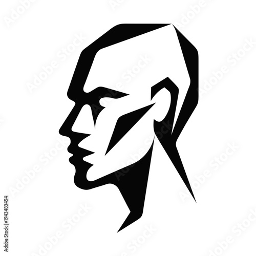 Silhouette of a slim woman with long hair in an elegant pose showing beauty and body shape