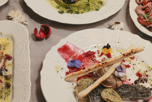 фотографія Delicious appetizer with elegant presentation