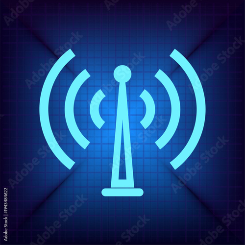 Vector illustration on a blue background