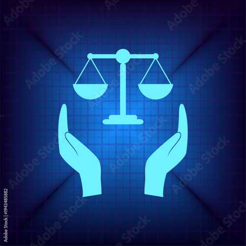 Vector illustration on a blue background