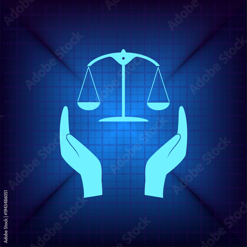 Vector illustration on a blue background