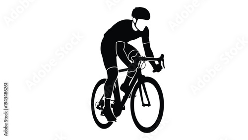 A person riding a bicycle