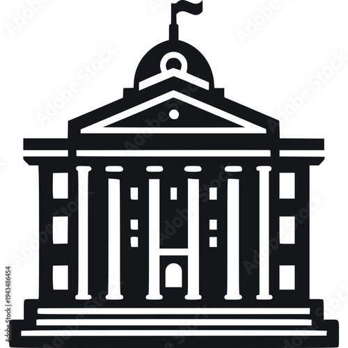 City Hall Icon Vector