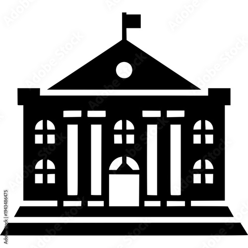City Hall Icon Vector