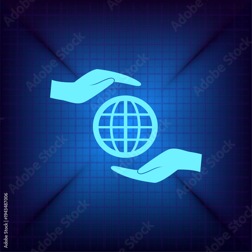 Vector illustration on a blue background