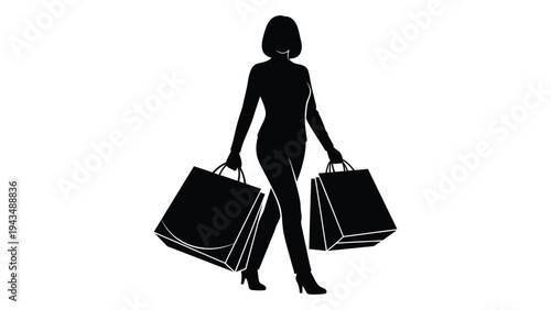 Woman holding shopping bags