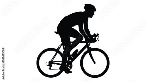A person riding a bicycle