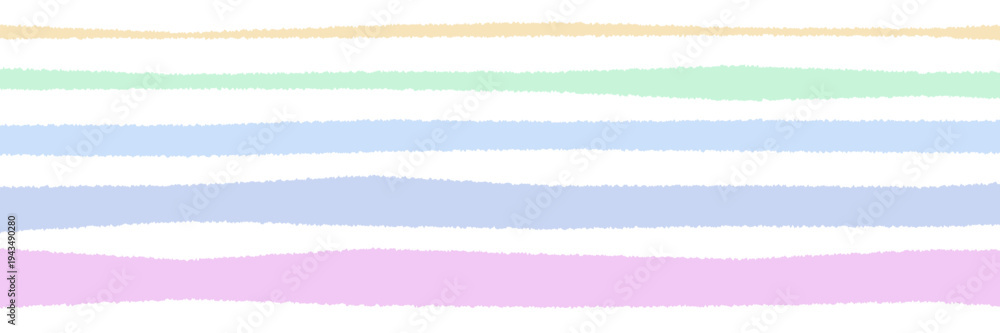Fototapeta premium Hand Drawn Pastel Torn Paper Strips for Scrapbook Layouts and Planner Decor