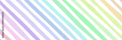 Pastel rainbow washi tape strips for digital scrapbooking and bullet journal layout decoration