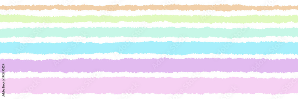 Naklejka premium Pastel Torn Paper Strips for Bullet Journaling and Digital Planner Decoration