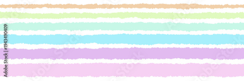 Pastel Torn Paper Strips for Bullet Journaling and Digital Planner Decoration