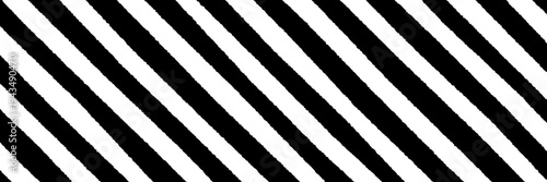 Black and White Diagonal Warning Stripes, Industrial Safety Hazard Pattern, Caution Background