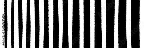Hand Drawn Distressed Vertical Stripe Pattern for Grunge Zine Aesthetic