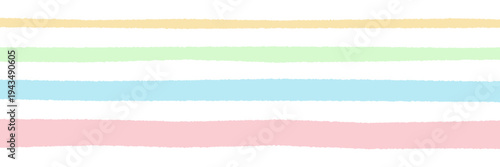 Pastel Hand Drawn Washi Tape Strips for Digital Planner and Bullet Journaling