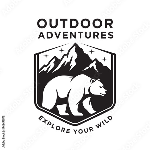 vector image of a bear