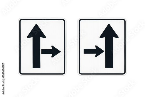 Two identical road signs showing direction arrows Free Download Two identical road signs showing direction arrows - GFXLoad
