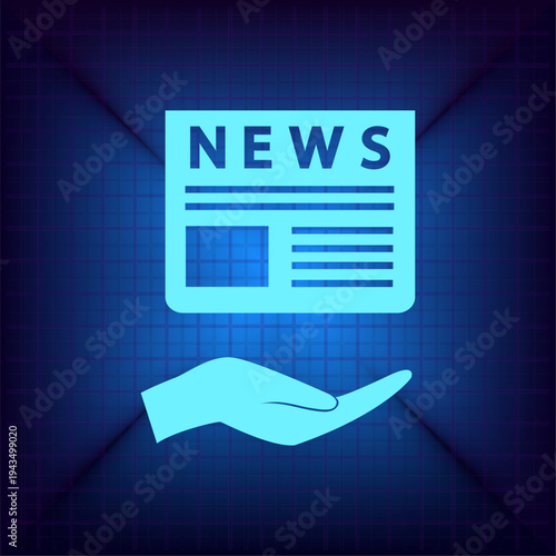 Vector illustration on a blue background