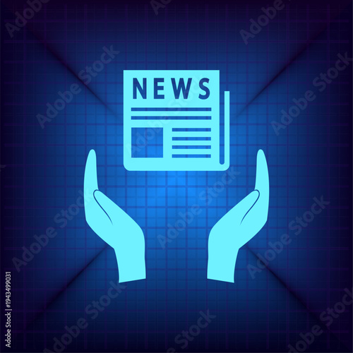 Vector illustration on a blue background