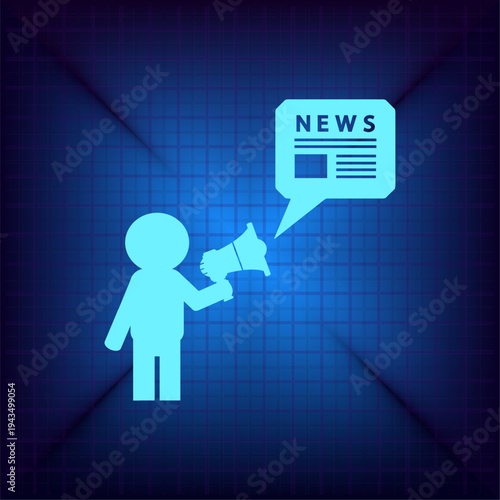 Vector illustration on a blue background