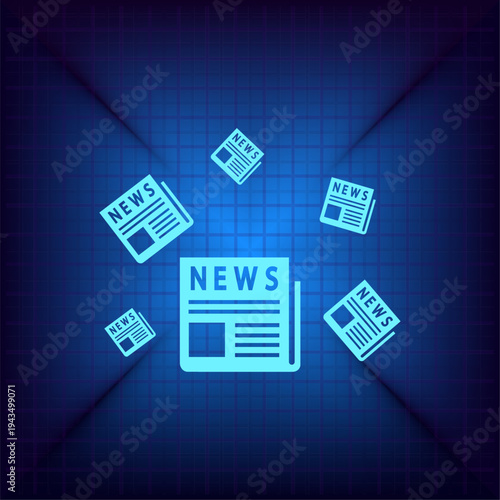 Vector illustration on a blue background