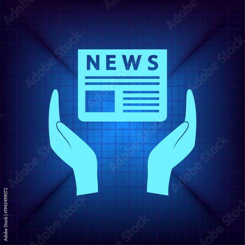 Vector illustration on a blue background