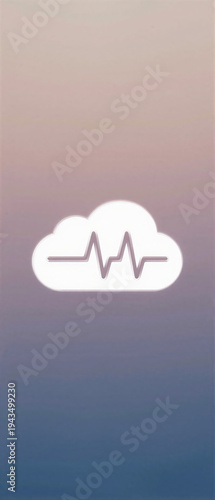 Cloud Health Data Icon