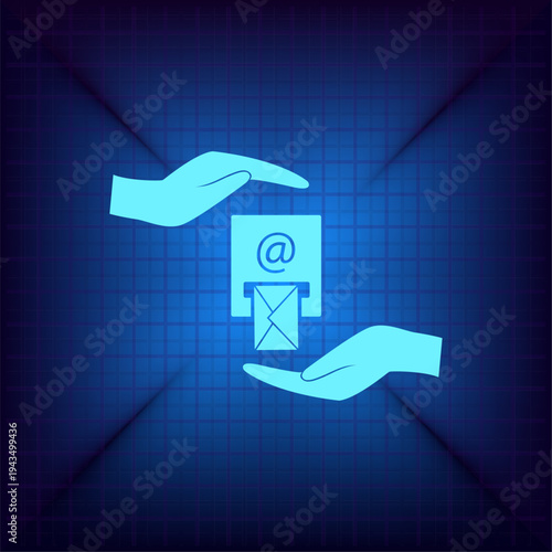 Vector illustration on a blue background