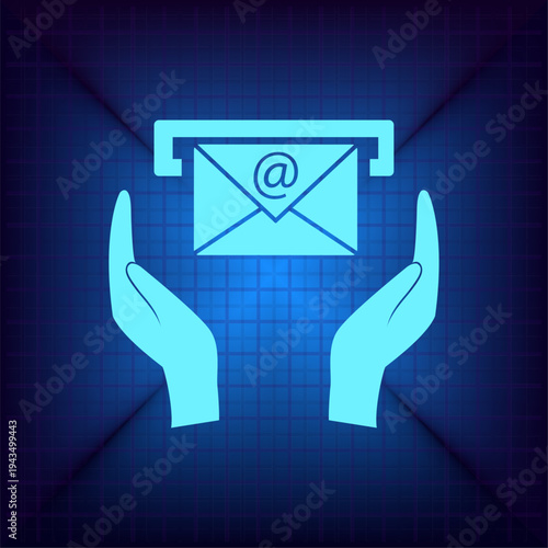 Vector illustration on a blue background