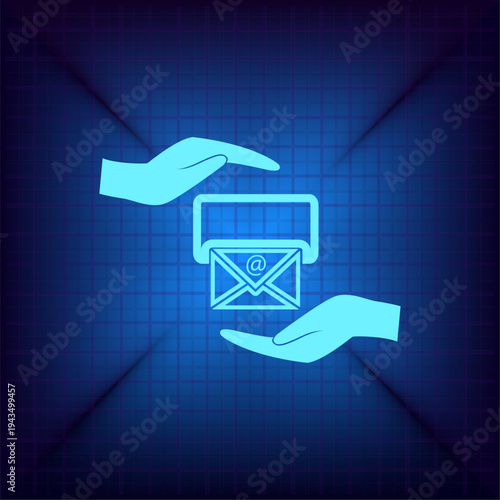 Vector illustration on a blue background