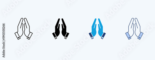 Faith Multiple Icon Illustration Vector