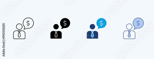 Expectation Multiple Icon Illustration Vector