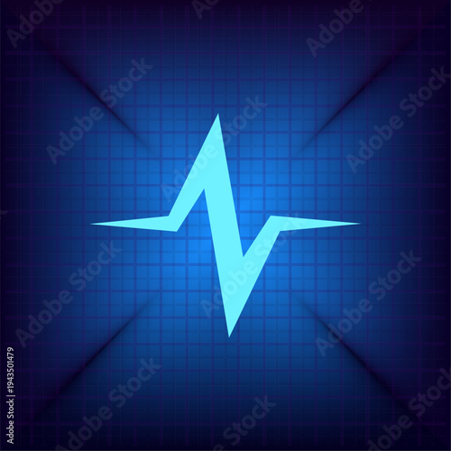 Vector illustration on a blue background