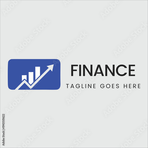 Modern Blue Financial Corporate Identity Logo