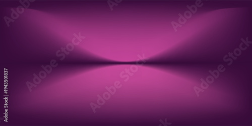 Abstract gradient podium background. Violet, purple and lilac empty 3d studio backdrop. Clean scene for product presentation mockup template. Vector illustration