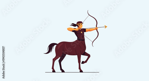Centaur Archer Illustration Fantasy Creature Mythology.