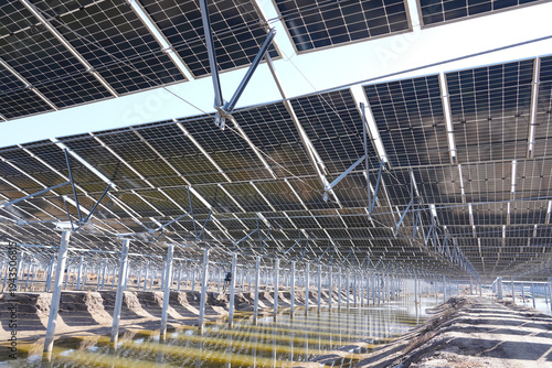 Solar panels green energy light energy