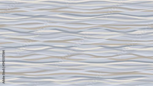 Abstract wavy lines background with flowing curved stripes in neutral beige gray and white colors for modern minimalist design templates wallpapers presentations and contemporary graphic projects