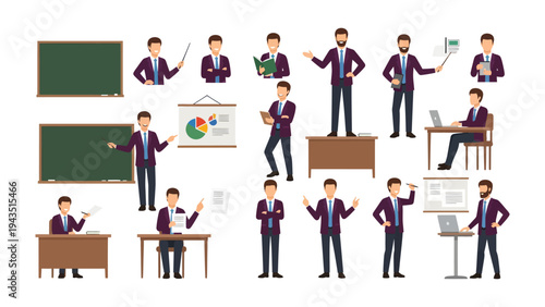The Art of Teaching: A composite image showcases a spectrum of teacher roles, including lecturer, mentor, and instructor. From imparting knowledge to fostering engagement.