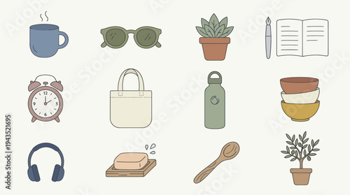Collection of Everyday Objects and Lifestyle Items.