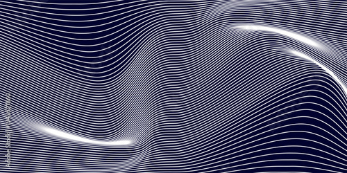 Wallpaper Mural Dark Navy Blue and White Horizontal Stripes Pattern Background with Minimalist Linear Design. vector illustration Torontodigital.ca