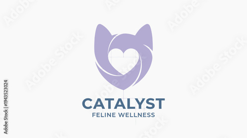 Catalyst Feline Wellness Logo Design.