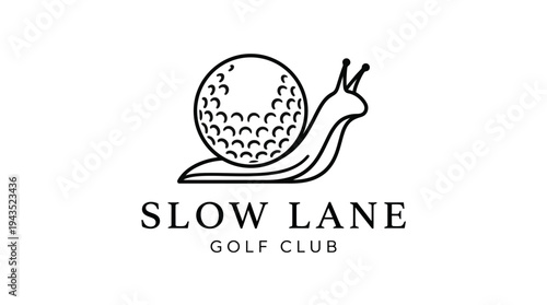 Black and white golf club logo.