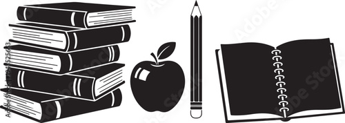 School supplies and books for education and learning purposes