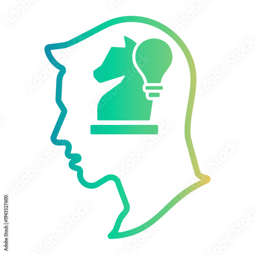 critical thinking Line Gradient Icon