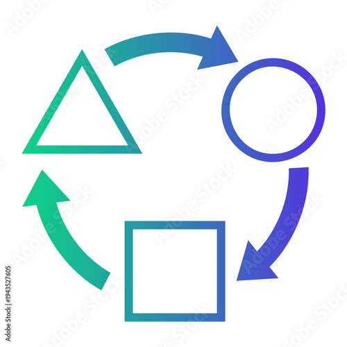 critical thinking Line Gradient Icon