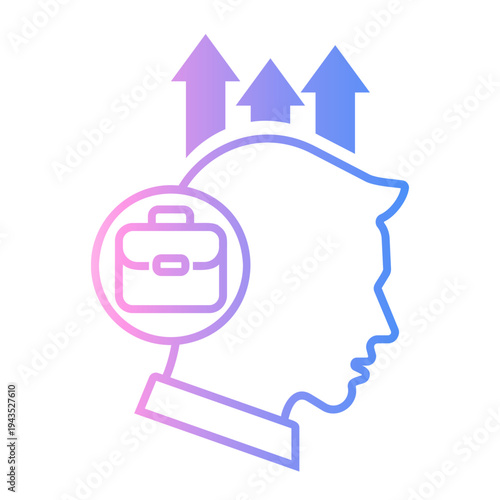 critical thinking Line Gradient Icon