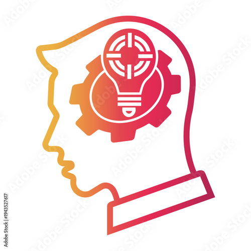 critical thinking Line Gradient Icon
